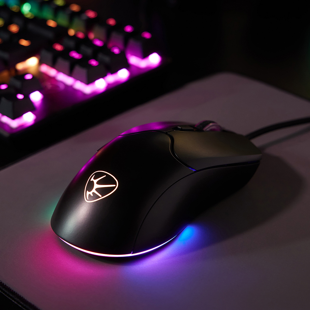 BY Игровая мышь проводная Grenade 12800dpi,6D,A825,RGB,220см, арт.№ 405-054