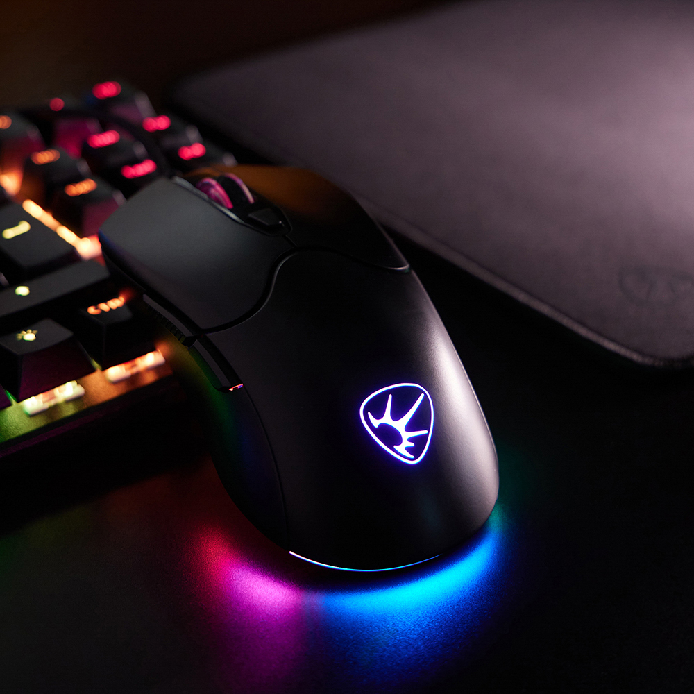 BY Игровая мышь проводная Grenade 12800dpi,6D,A825,RGB,220см, арт.№ 405-054