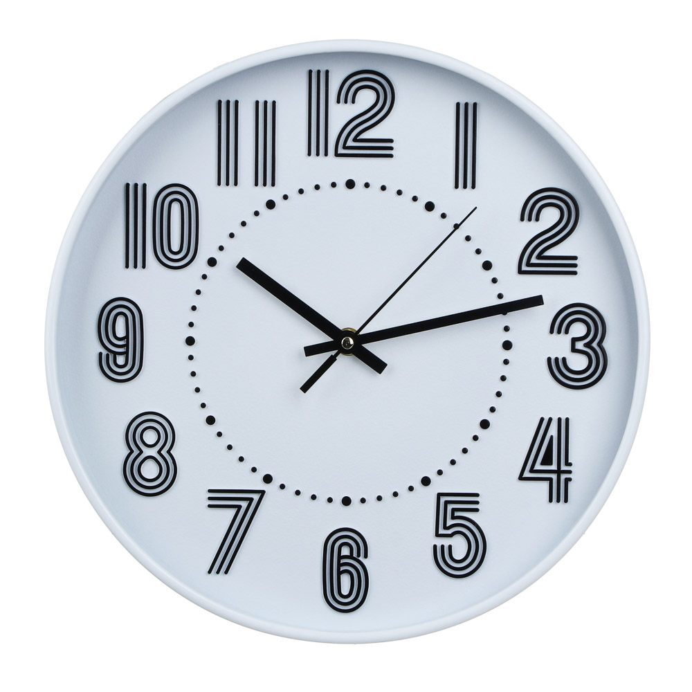 LADECOR CHRONO Часы настенные круглые, пластик, d30 см, 1xAA, арт.06-35, арт.№ 581-323