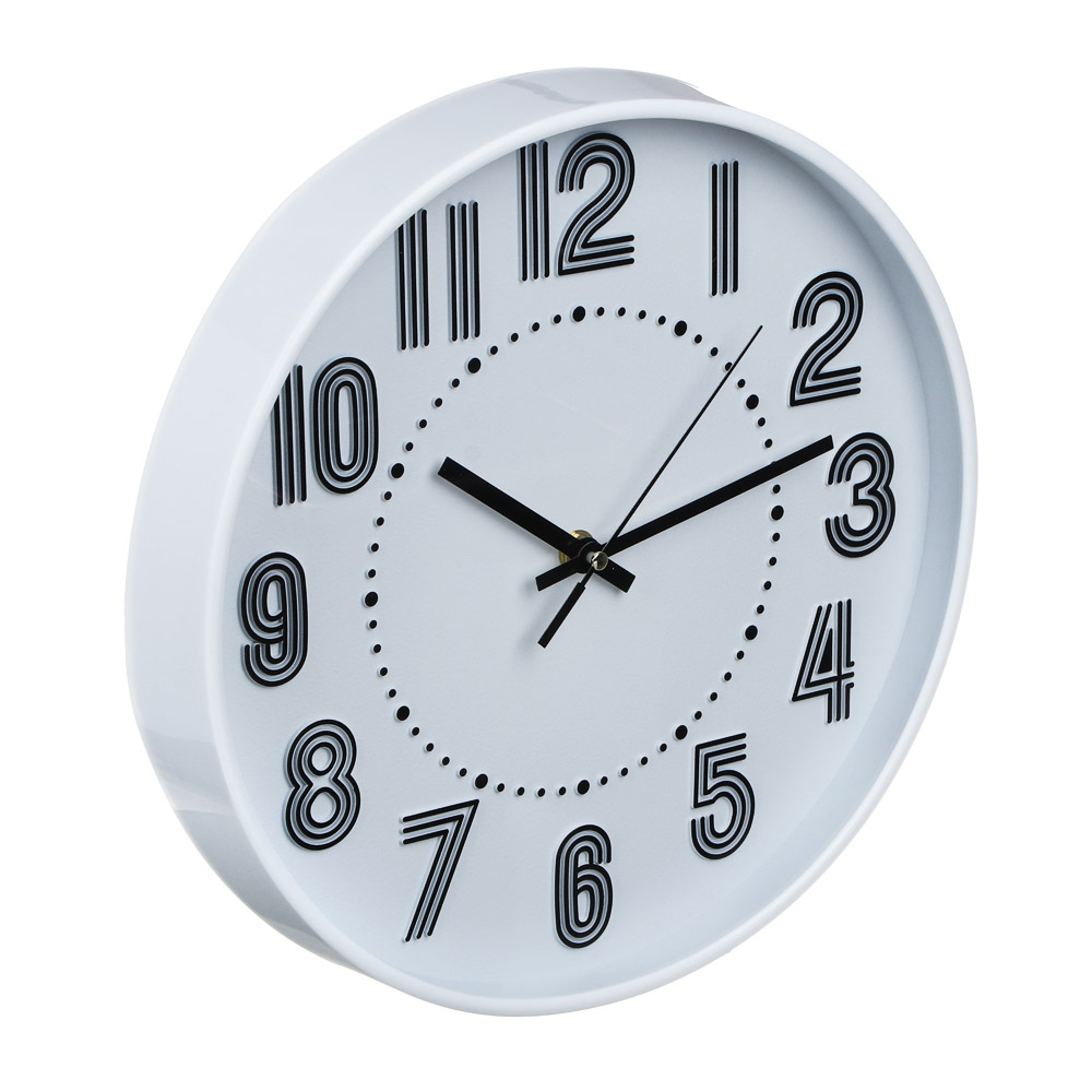 LADECOR CHRONO Часы настенные круглые, пластик, d30 см, 1xAA, арт.06-35, арт.№ 581-323