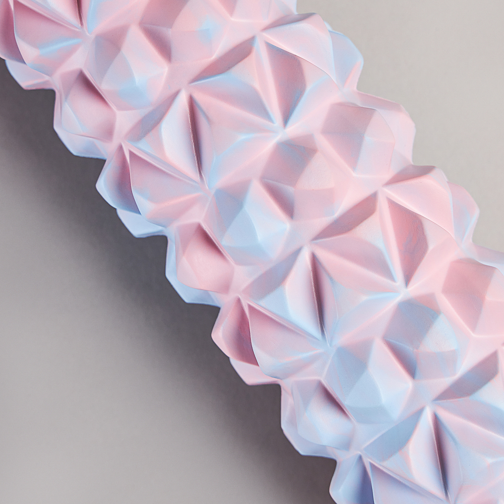 SILAPRO MAX Роллер для миофасциального массажа, сине-розовый, 30х8.5см, EVA, PVC, арт.№ 192-035