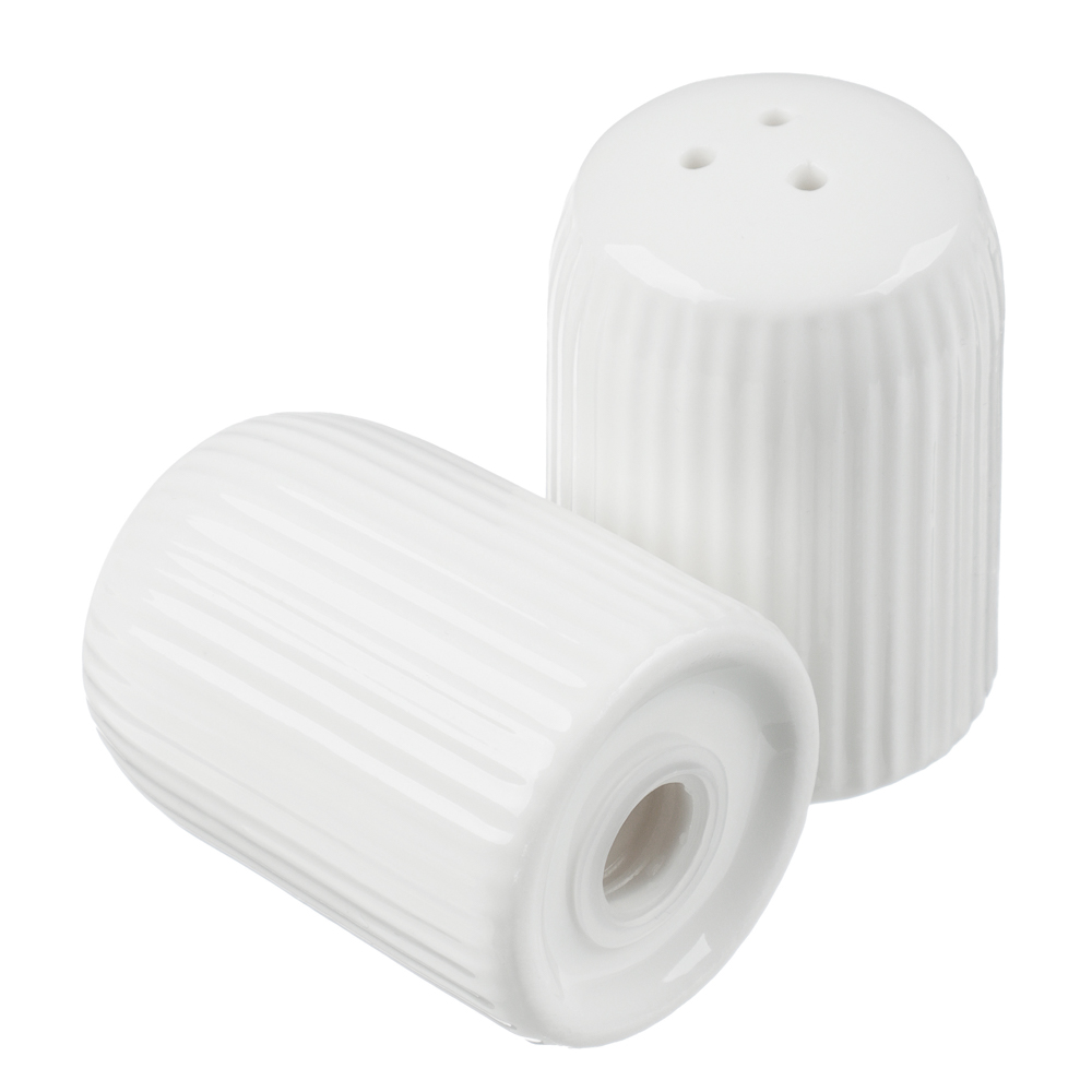 Набор для соли и перца тм MILLIMI, 60 мл × 2, фарфор, бамбук, арт.№ 816-274