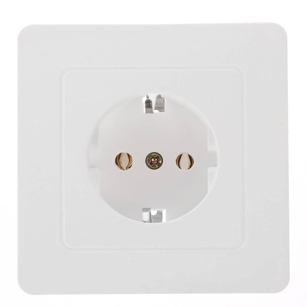 Розетка скрытой установки с заз. Intro Style 2P+E Schuko, 16А-250В, IP20, белая, арт.№ 904-146