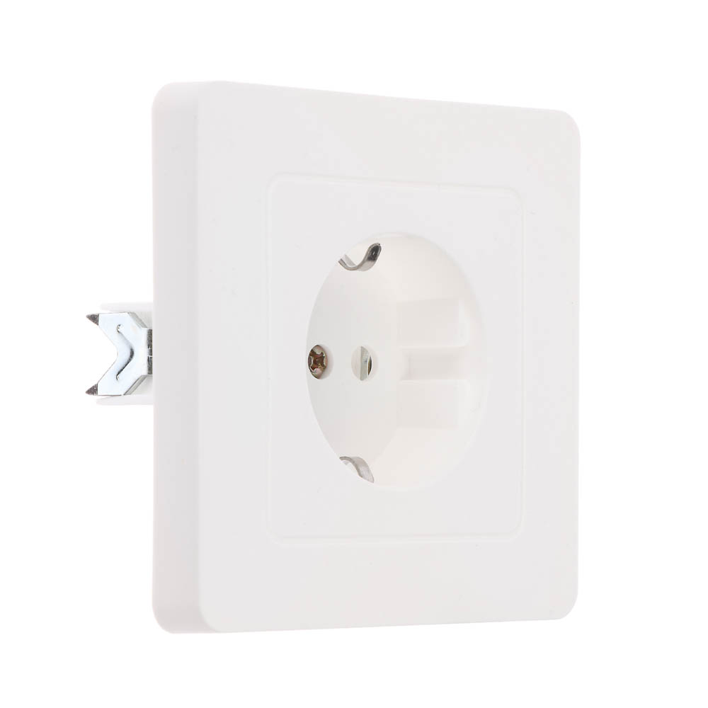 Розетка скрытой установки с заз. Intro Style 2P+E Schuko, 16А-250В, IP20, белая, арт.№ 904-146