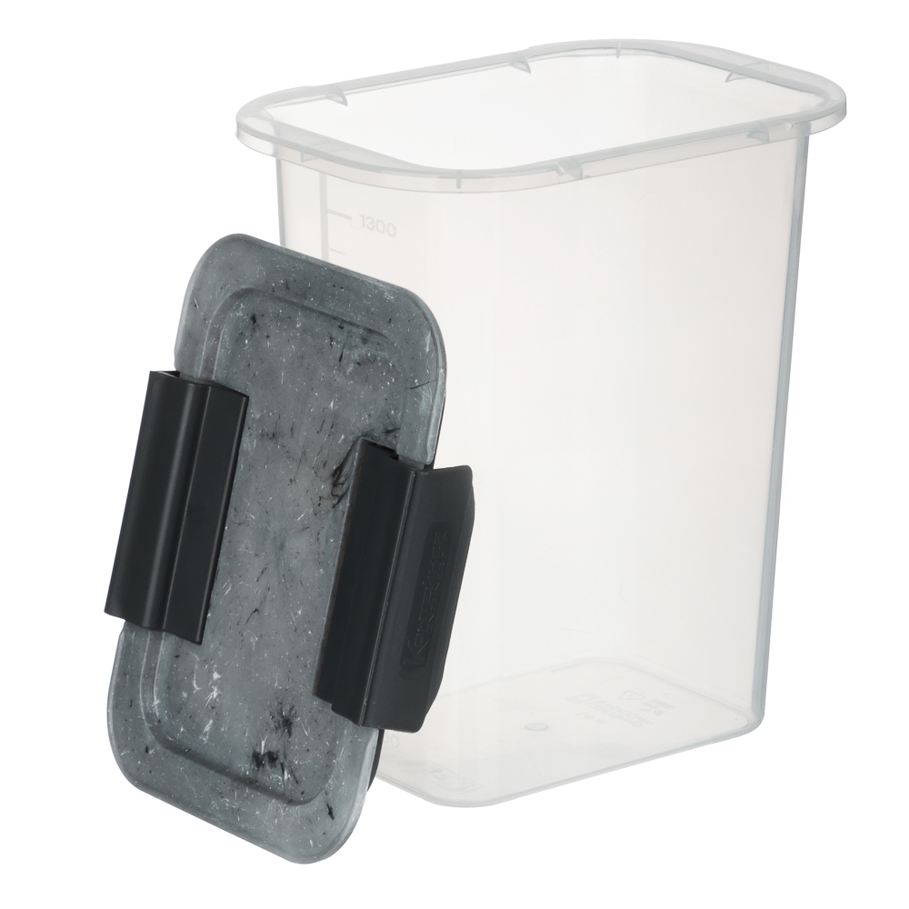 Контейнер герметичный с защелками для сыпучих продуктов 1500мл, пластик, арт.№ 861-543