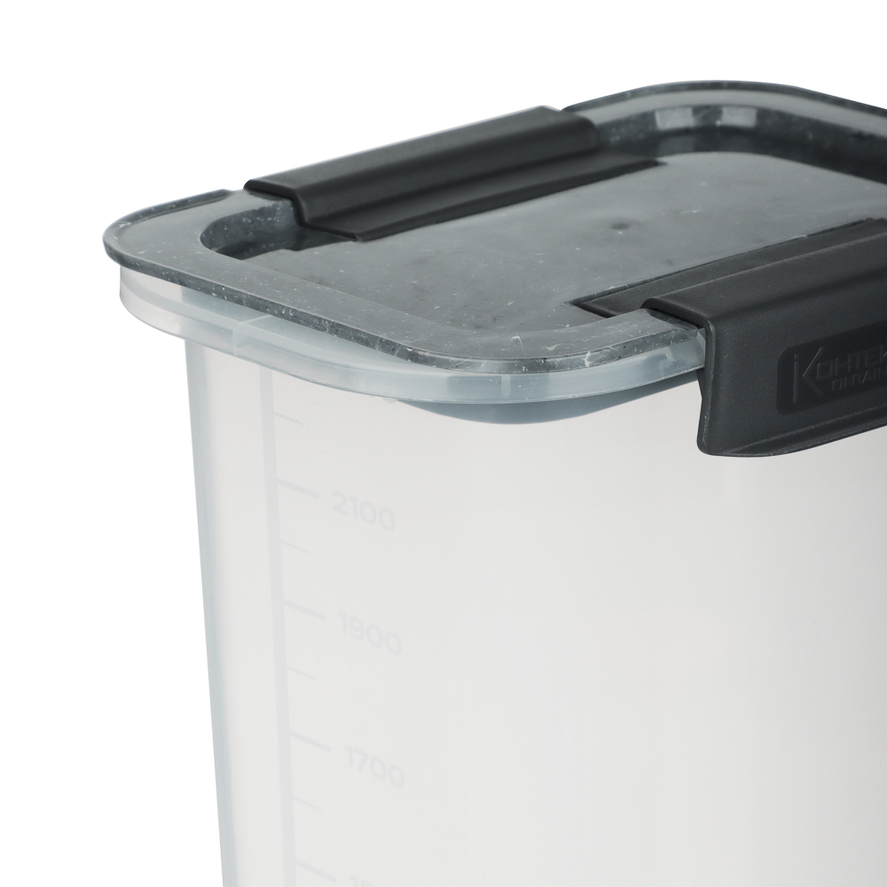 Контейнер герметичный с защелками для сыпучих продуктов 2300мл, пластик, арт.№ 861-544