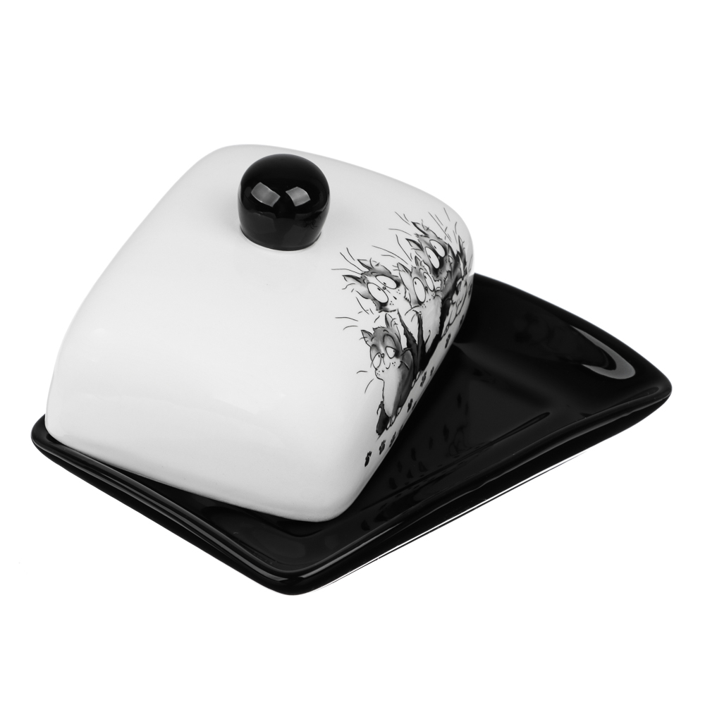 MILLIMI Озорные коты Масленка, 17x12x8см, керамика, арт.№ 824-501