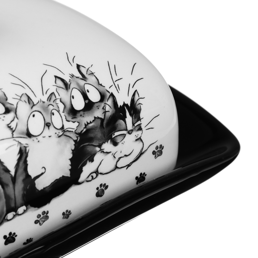 MILLIMI Озорные коты Масленка, 17x12x8см, керамика, арт.№ 824-501