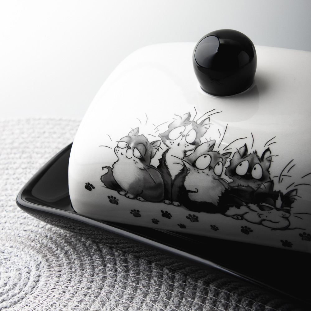 MILLIMI Озорные коты Масленка, 17x12x8см, керамика, арт.№ 824-501