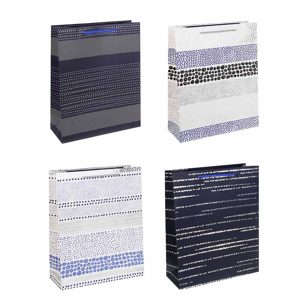 Пакет тм Fntastic подарочный, вскч бум., L 26x32x10см, полосы, 4 дизайна, арт.№ 570-051