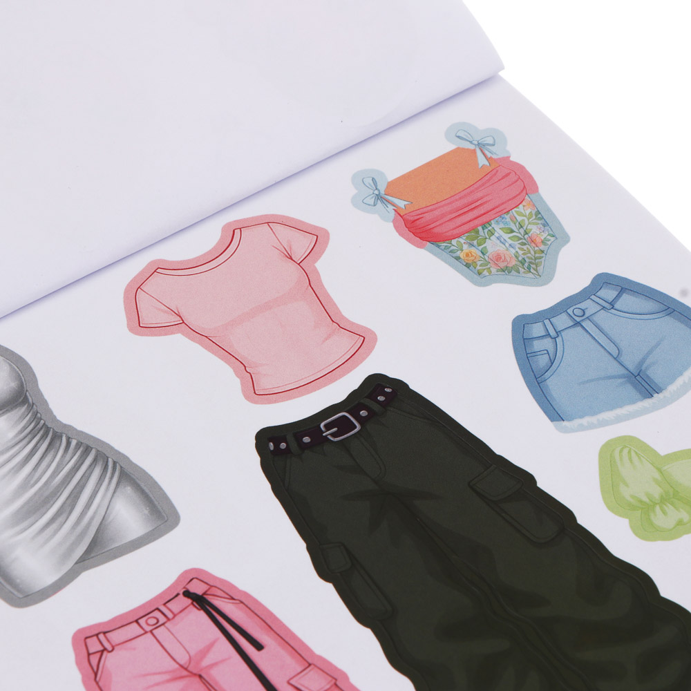 Набор для творчества с наклейками "Я стилист", ХОББИХИТ, бумага, ПВХ, 15х22,5х0,2см, 4-6 дизайнов, арт.№ 284-330