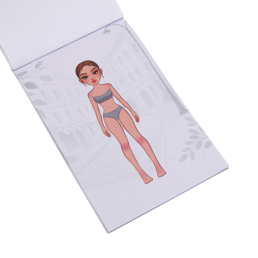 Набор для творчества с наклейками "Я стилист", ХОББИХИТ, бумага, ПВХ, 15х22,5х0,2см, 4-6 дизайнов, арт.№ 284-330