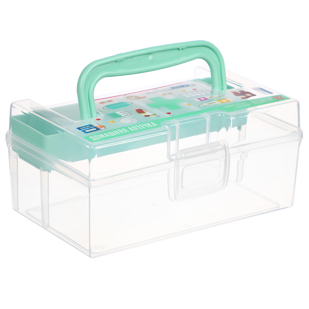 Бокс-аптечка универсальный для хранения мелочей 170х108х78мм, арт.№ 414-109