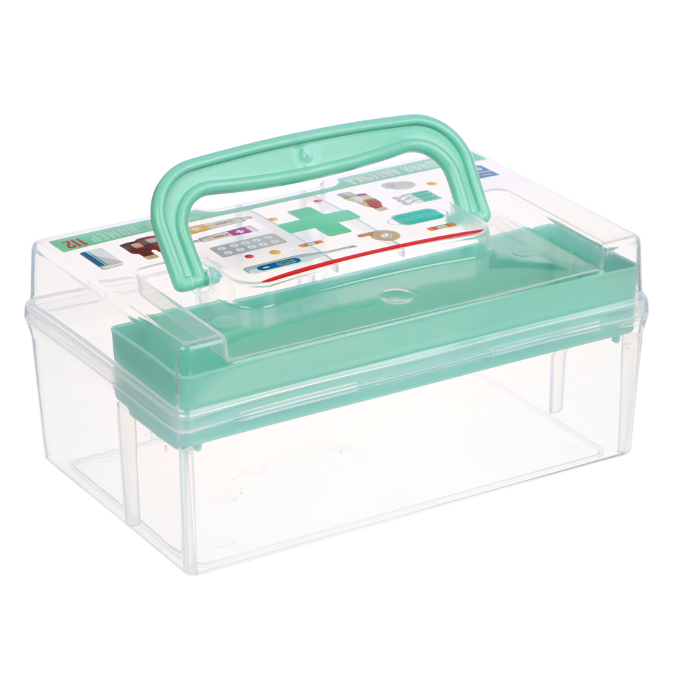 Бокс-аптечка универсальный для хранения мелочей 170х108х78мм, арт.№ 414-109