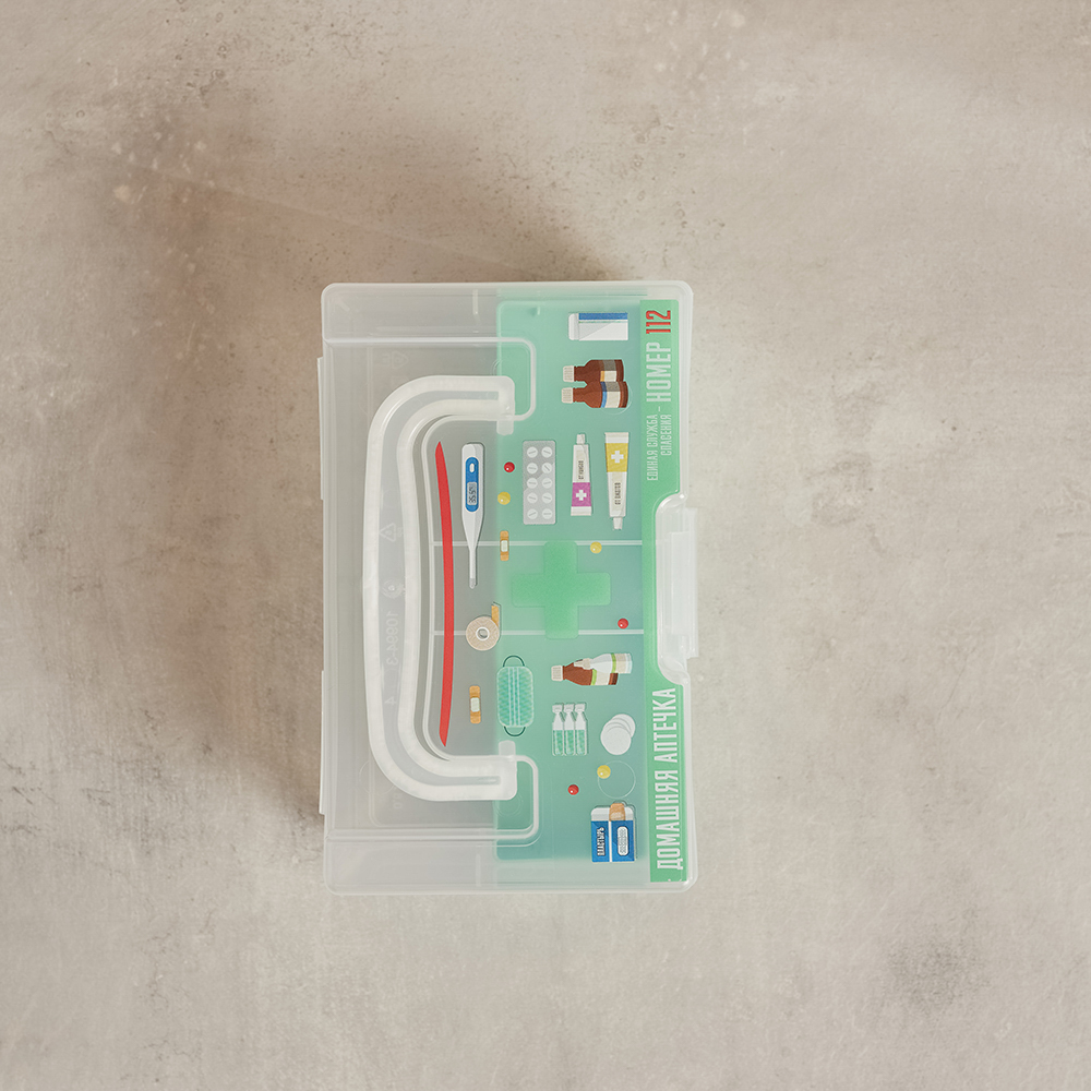 Бокс-аптечка универсальный для хранения мелочей 170х108х78мм, арт.№ 414-109