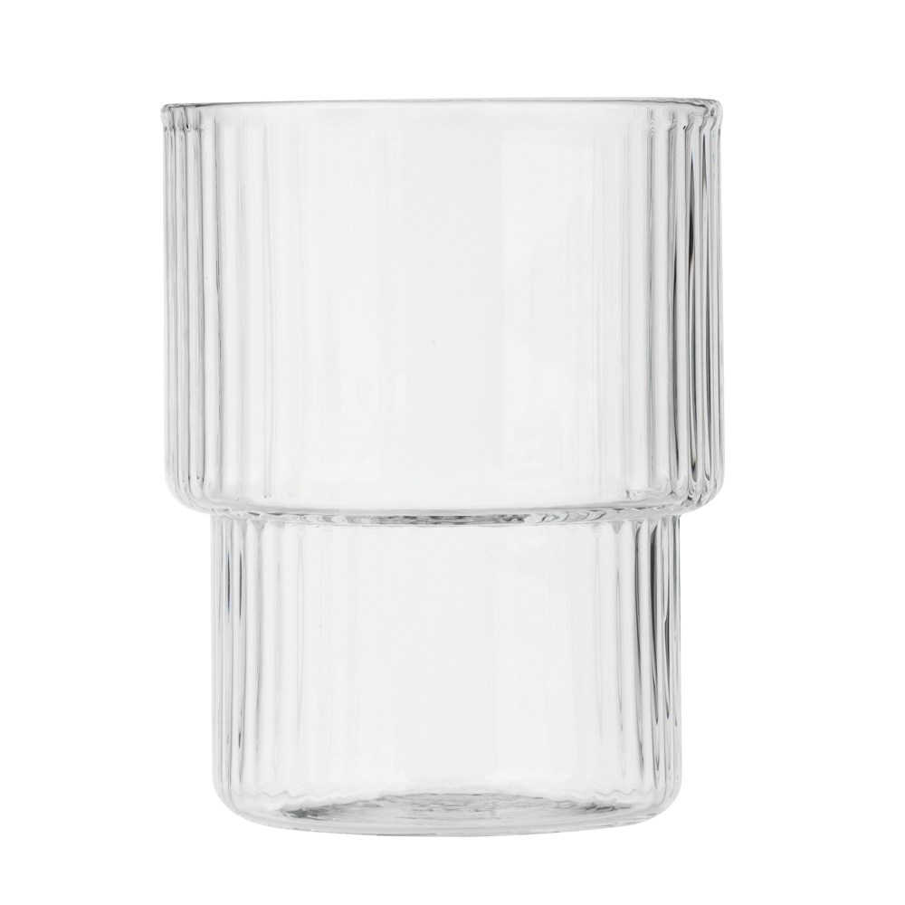 MILLIMI Стакан Астра 300 мл, стекло, рифленый, арт.№ 878-616