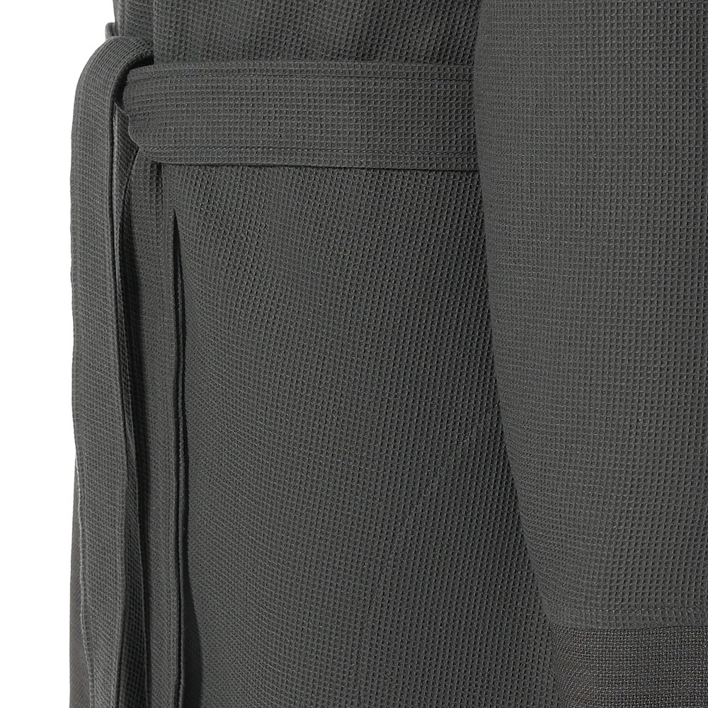 BY COLLECTION Халат мужской вафельный, size L, 90% хлопок, 10% полиэстер, графит, арт.№ 482-615