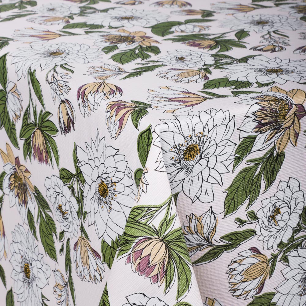 PROVANCE Хейзел Скатерть ПВХ 140х180см на текстильной основе, 2 дизайна, арт.№ 479-305