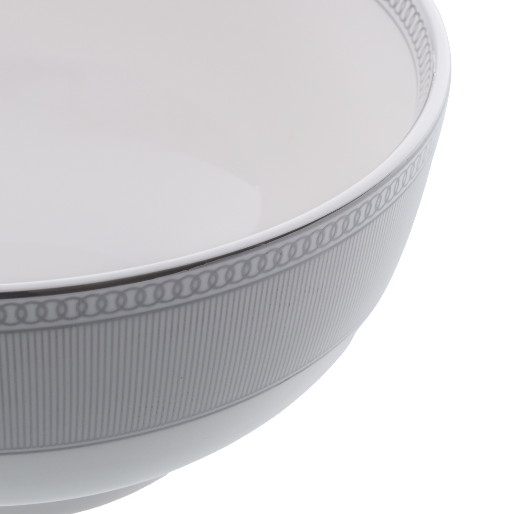 BY COLLECTION Сильвер Салатник круглый, 15х7см, костяной фарфор, арт.№ 820-772