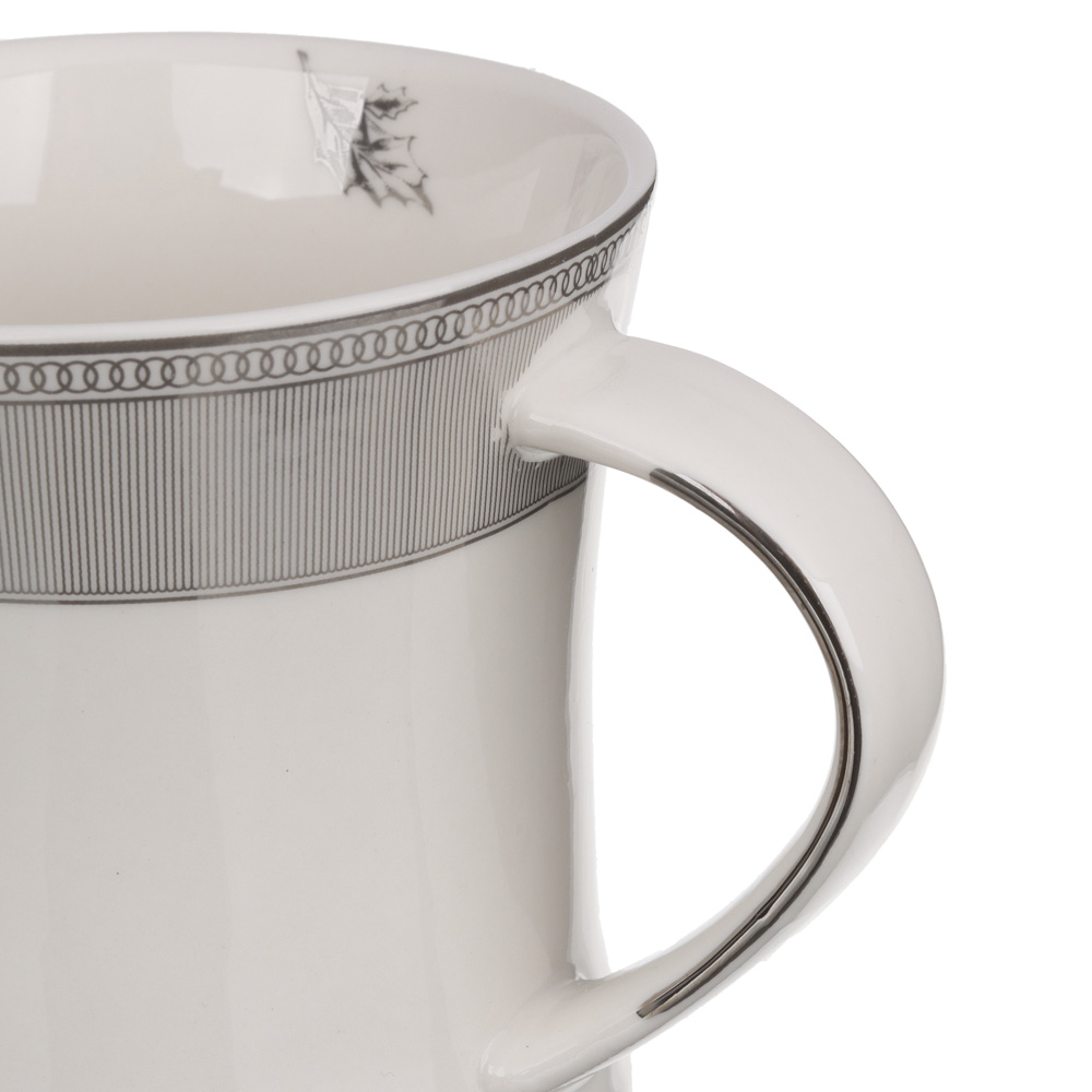 BY COLLECTION Сильвер Кружка, 300мл, костяной фарфор, подарочная упаковка, арт.1, арт.№ 820-773