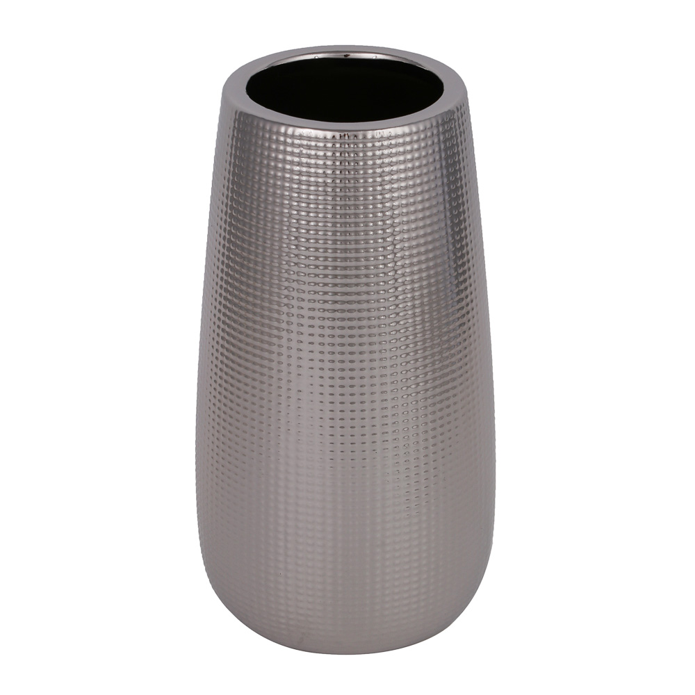 Ваза тм MILLIMI Металлик, 11x20см, керамика, инд.упак, арт.№ 844-136