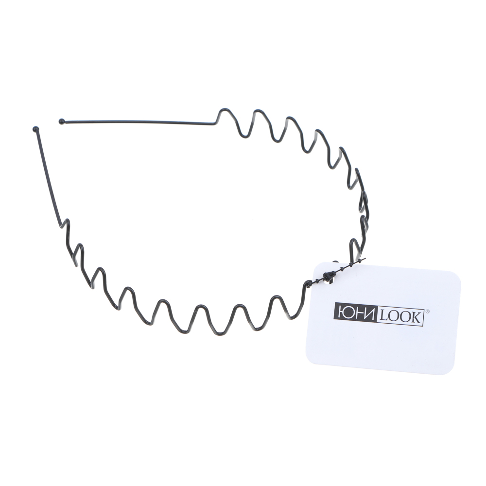 Ободок для волос ЮНИLOOK, 0,5-1,7см, металл, 3 дизайна, ACS-103, арт.№ 323-038