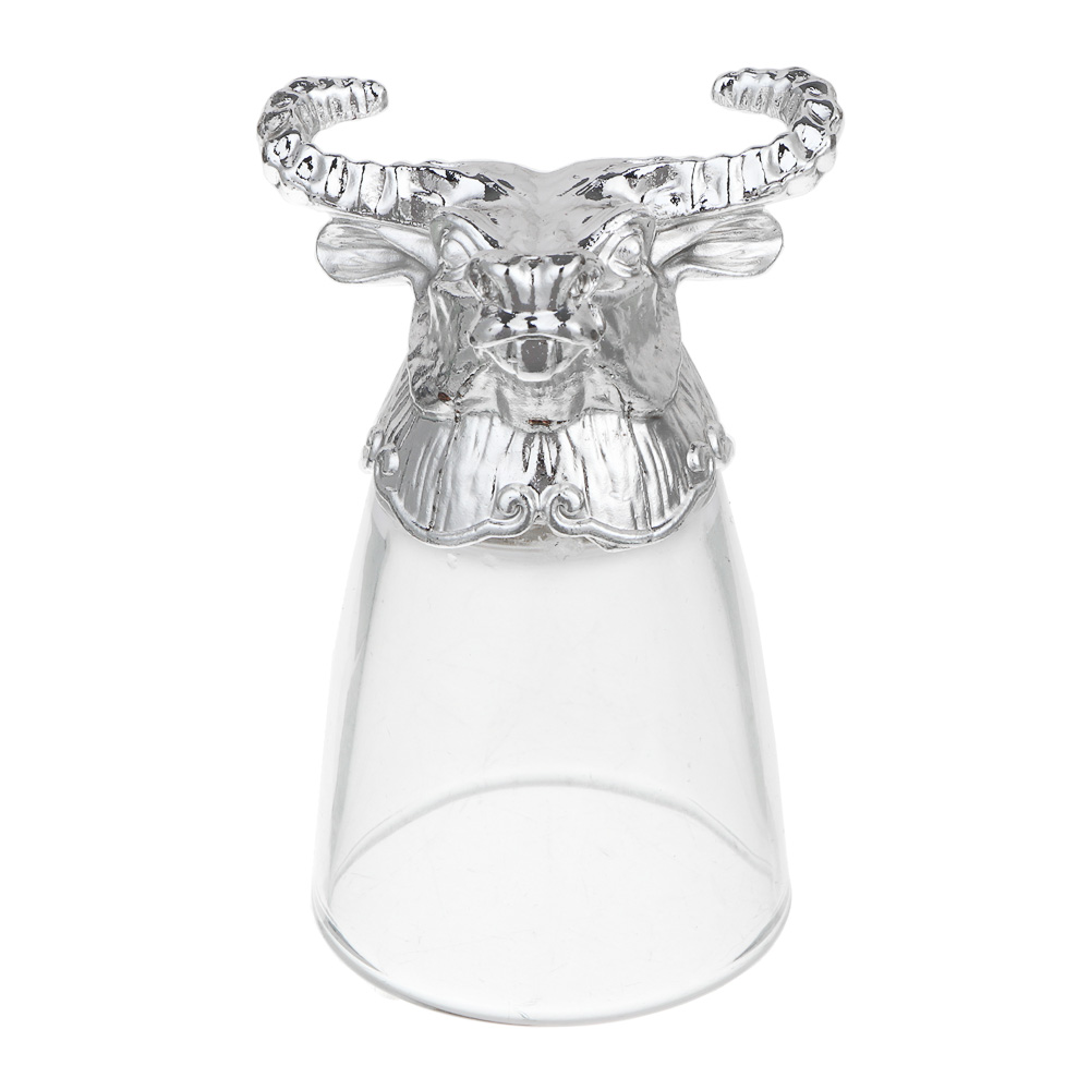 Набор стопок перевертышей тм MILLIMI Знаки зодиака, 30мл, серебро, стекло, 12шт, арт.№ 878-604