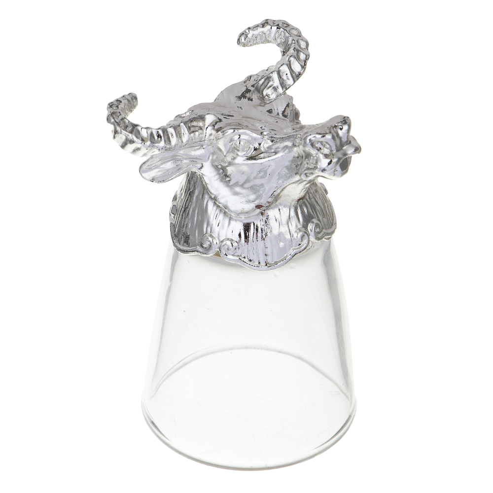 Набор стопок перевертышей тм MILLIMI Знаки зодиака, 30мл, серебро, стекло, 12шт, арт.№ 878-604