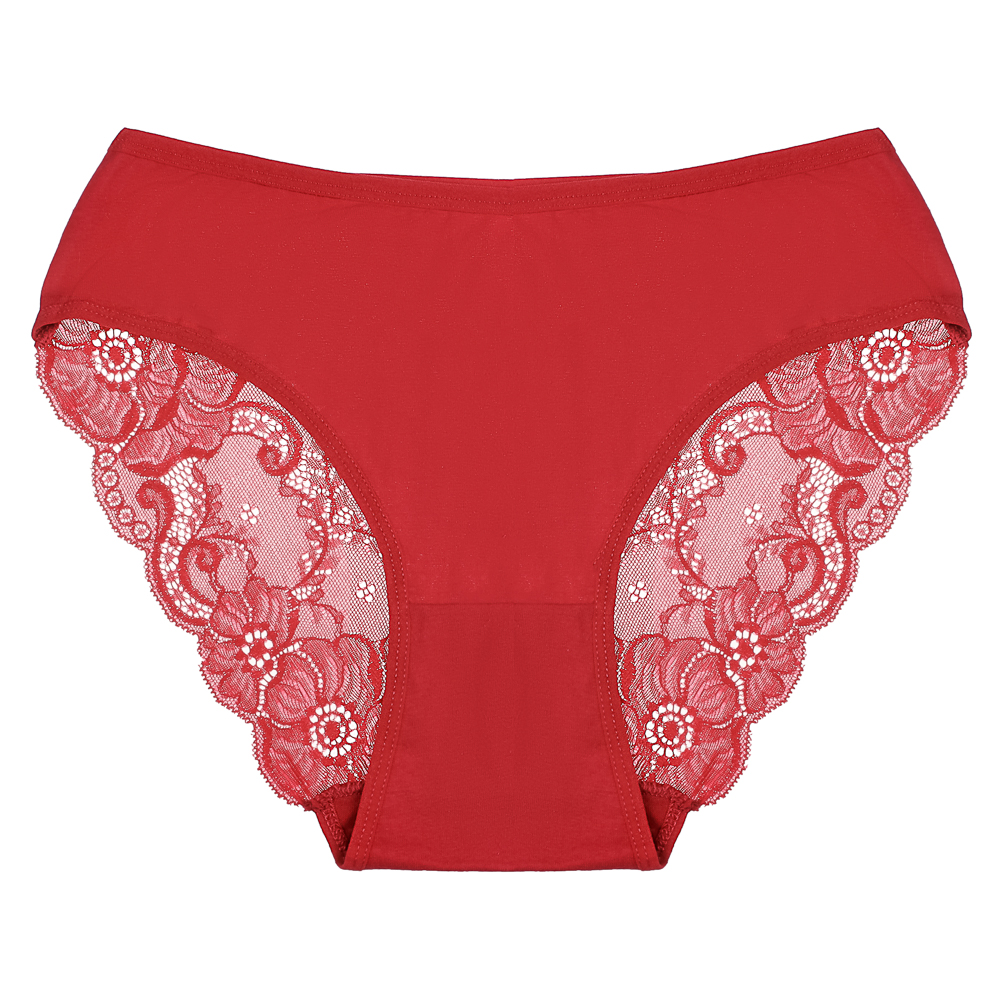 Трусы женские с кружевом, р.48-50, 95% хлопок, 5% спандекс, Cotton #9922, арт.№ 331-417