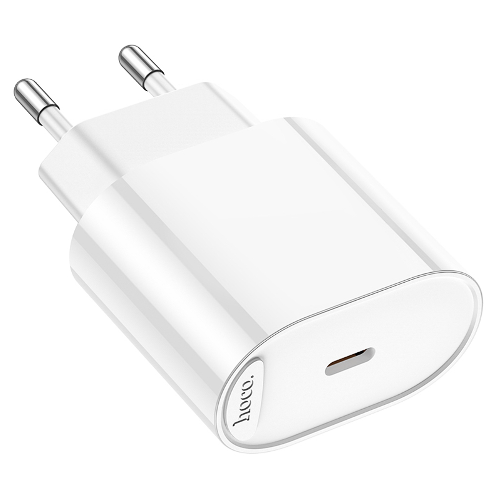 Сетевое зарядное устройство hoco. модель C109A, USB-С PD 20W, цвет: белый, арт.№ 916-278