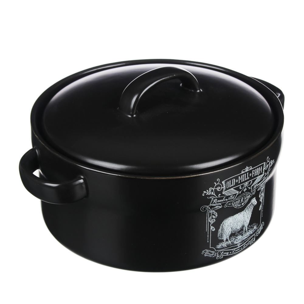 MILLIMI Ранчо Горшочек для запекания 360мл, 15x12,5x9см, керамика, арт.№ 824-446