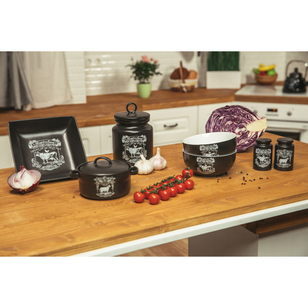 MILLIMI Ранчо Горшочек для запекания 360мл, 15x12,5x9см, керамика, арт.№ 824-446