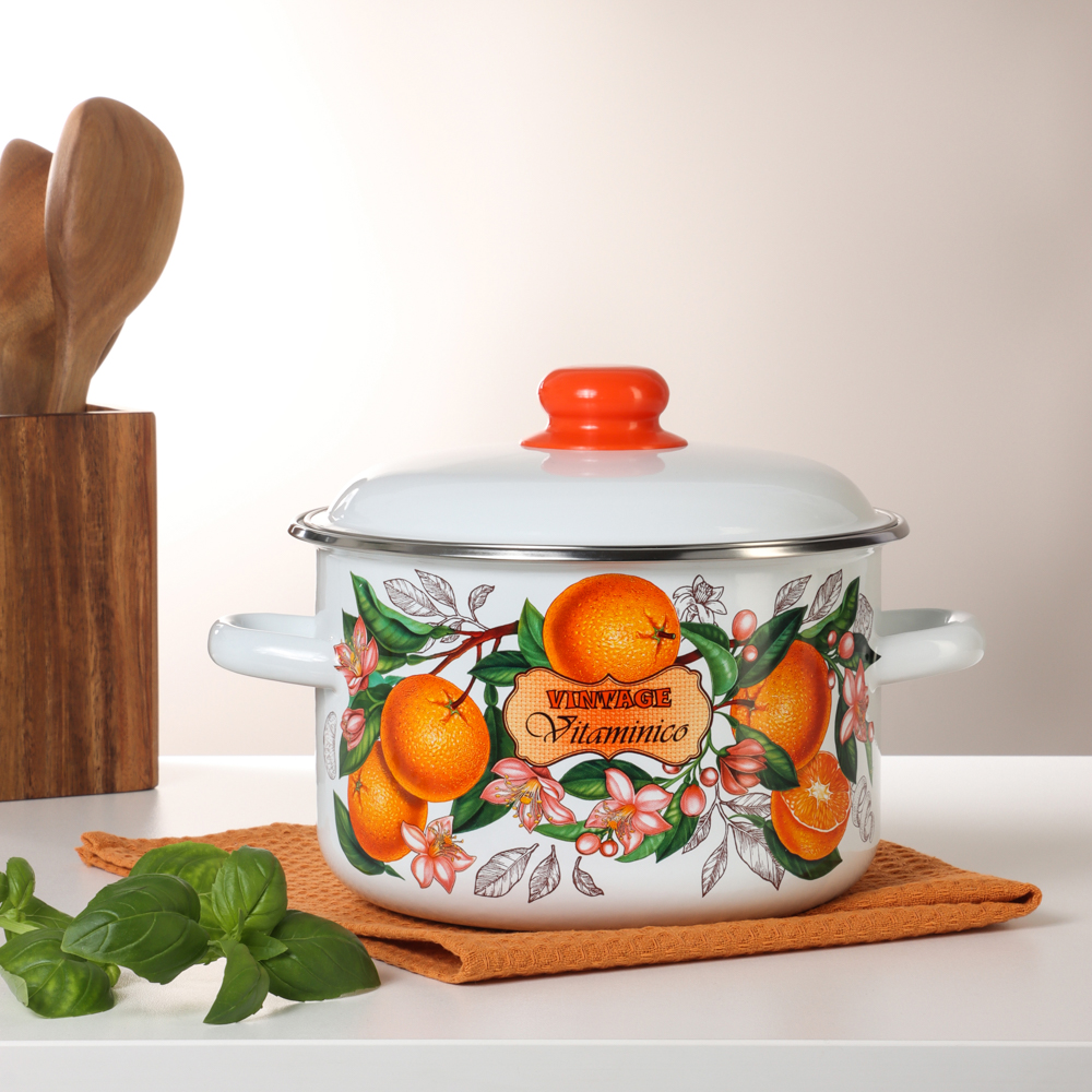 Гарден Кастрюля эмалированная 4л, арт.№ 894-551