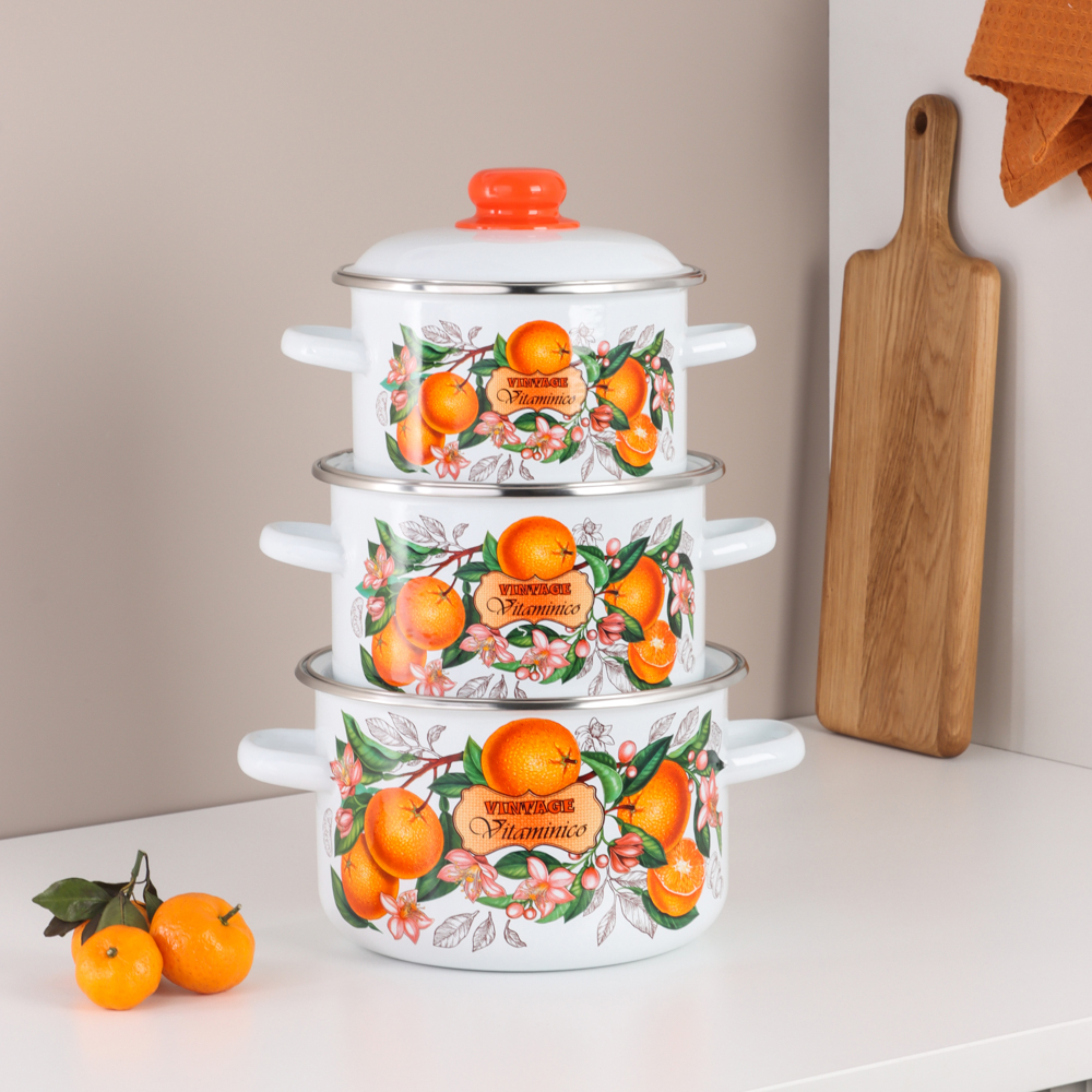 Гарден Кастрюля эмалированная 4л, арт.№ 894-551