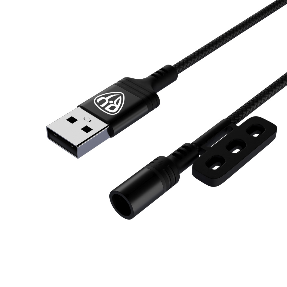 Кабель для зарядки 3в1 iP/microUSB/Type-C BY Магнитный, 1м, 2.1А, черный, арт.№ 470-051
