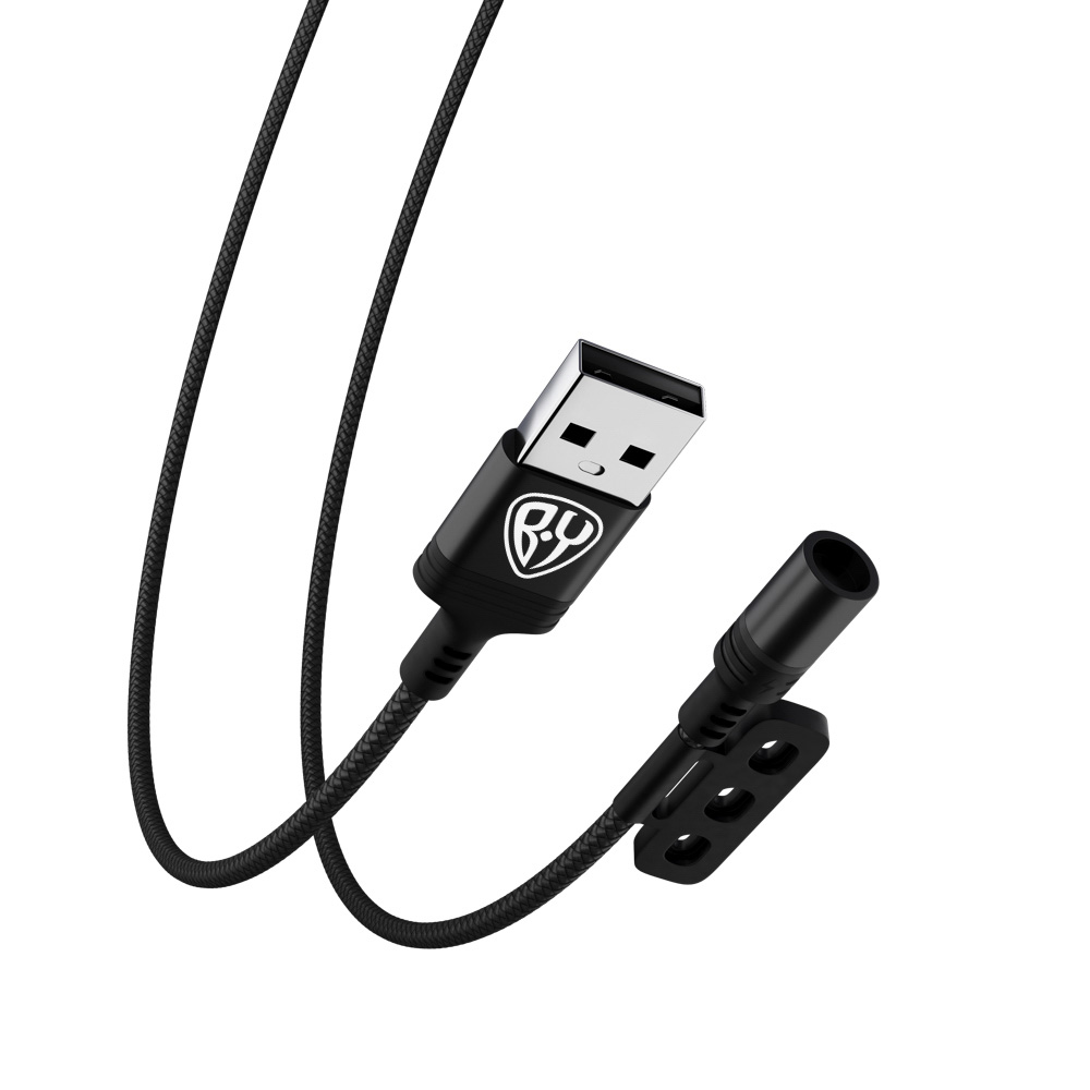 Кабель для зарядки 3в1 iP/microUSB/Type-C BY Магнитный, 1м, 2.1А, черный, арт.№ 470-051
