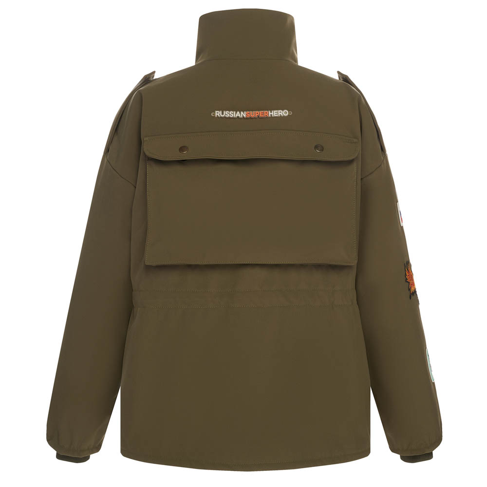 Парка BY, женская, хаки, разм. one size, арт.№ 080-128