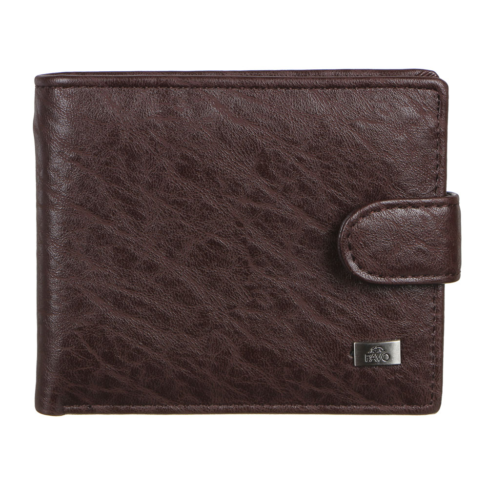 PAVO Портмоне мужское, ПУ, 11,5х9,5х2см, 2 цвета, ПМ20-07, арт.№ 303-881