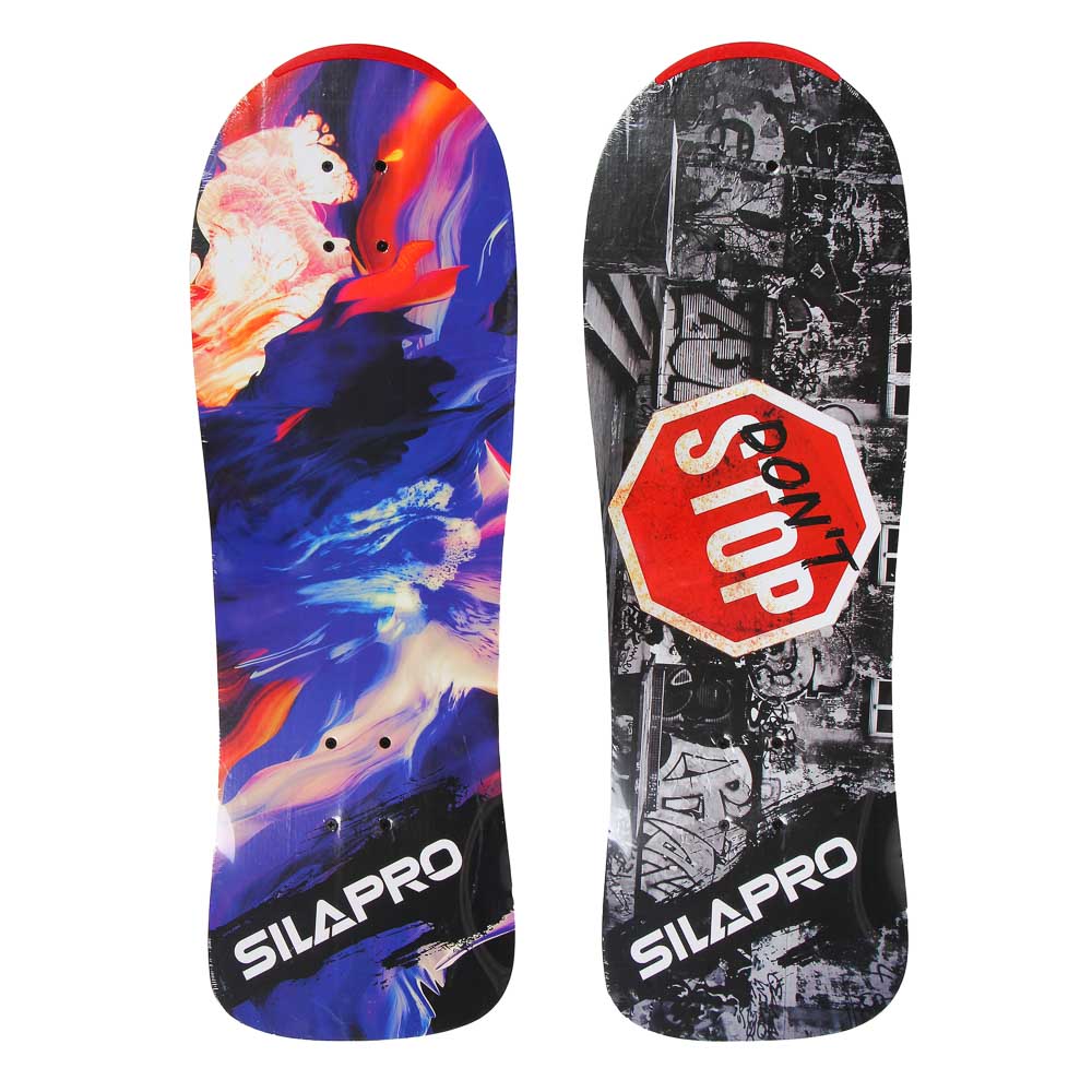 SILAPRO Скейтборд 75х25см (усилен.алюм. крепеж, 5240 PVC 608Z) макс. нагрузка 50кг, арт.№ 131-021