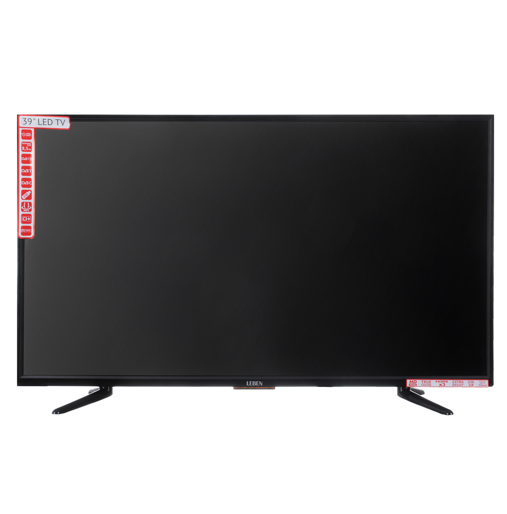 LEBEN ЖК-телевизор, диагональ 39" (99см), USB медиаплеер, HDMI, HD Ready, LE-LED39R282T2, арт.№ 282-097