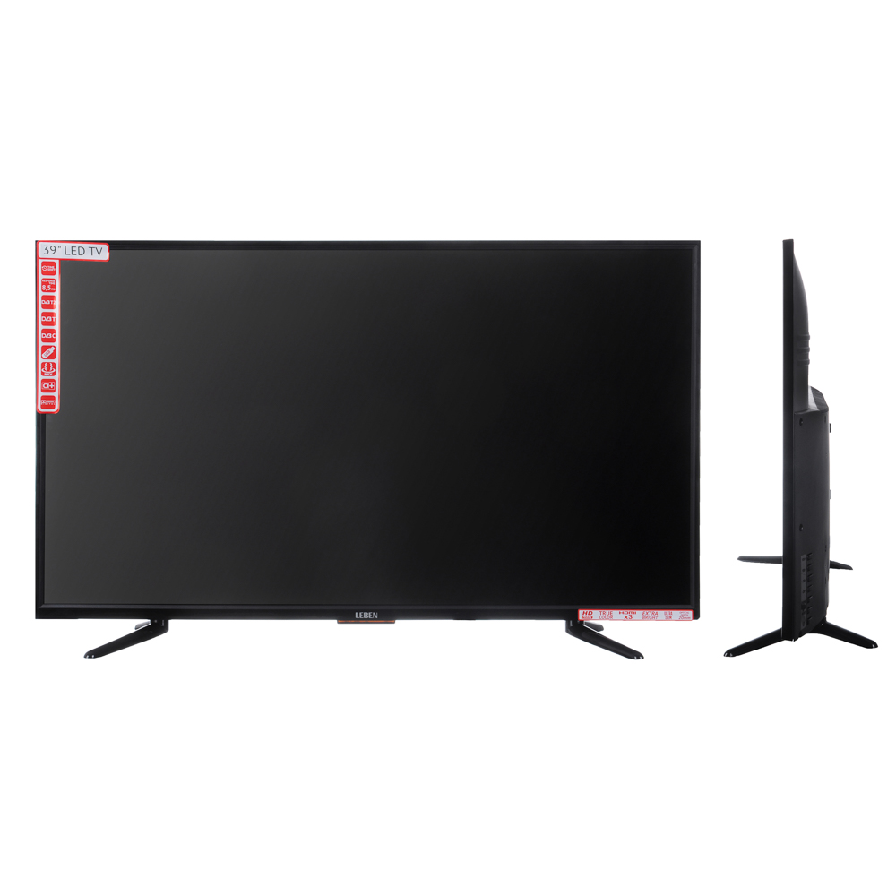 LEBEN ЖК-телевизор, диагональ 39" (99см), USB медиаплеер, HDMI, HD Ready, LE-LED39R282T2, арт.№ 282-097