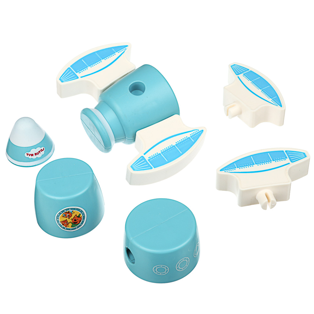 ИГРОЛЕНД Конструктор магнитный "Ракета Три кота", 8 дет., ABS, 15х19х5см, 2 дизайна, арт.№ 859-061