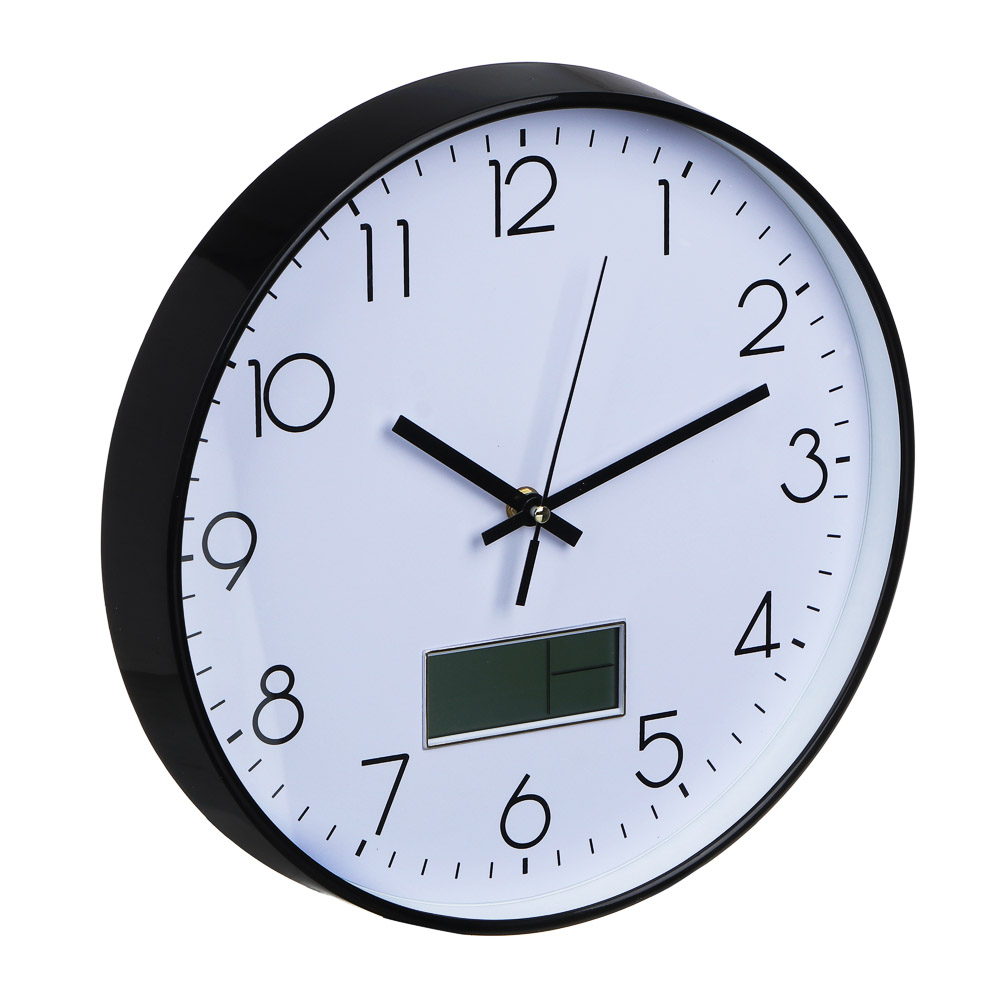 LADECOR CHRONO Часы настенные круглые, пластик, d30 см, 1xAA, арт.06-37, арт.№ 581-325