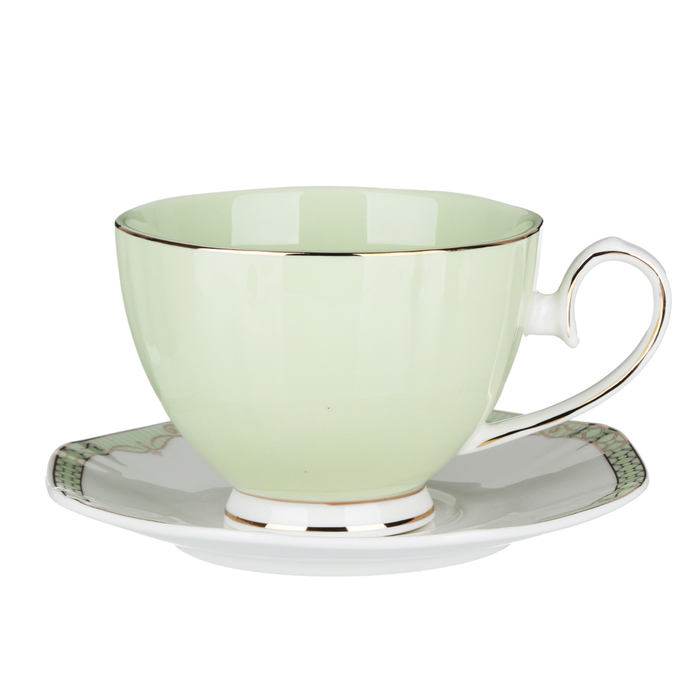 MILLIMI Мираж Набор чайный 2 пр., 260мл, 14см, костяной фарфор, 4 цвета, арт.№ 802-099