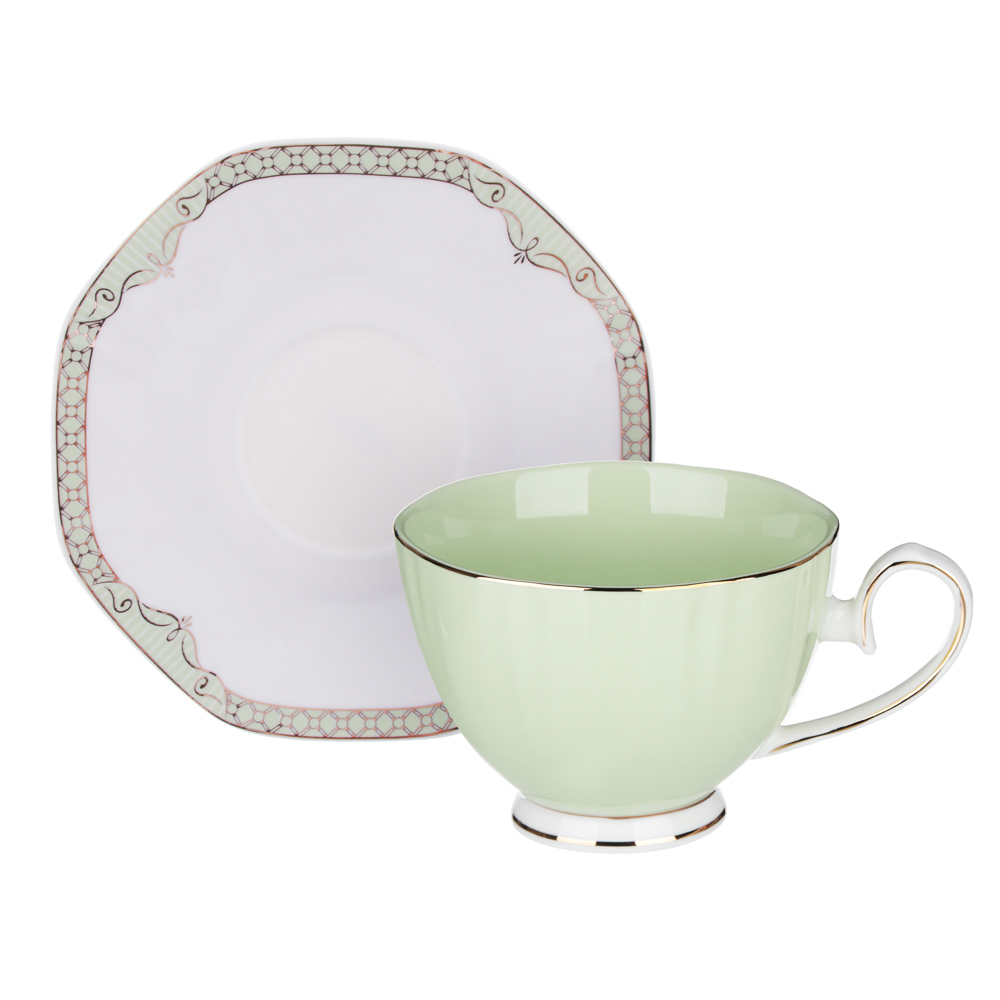 MILLIMI Мираж Набор чайный 2 пр., 260мл, 14см, костяной фарфор, 4 цвета, арт.№ 802-099