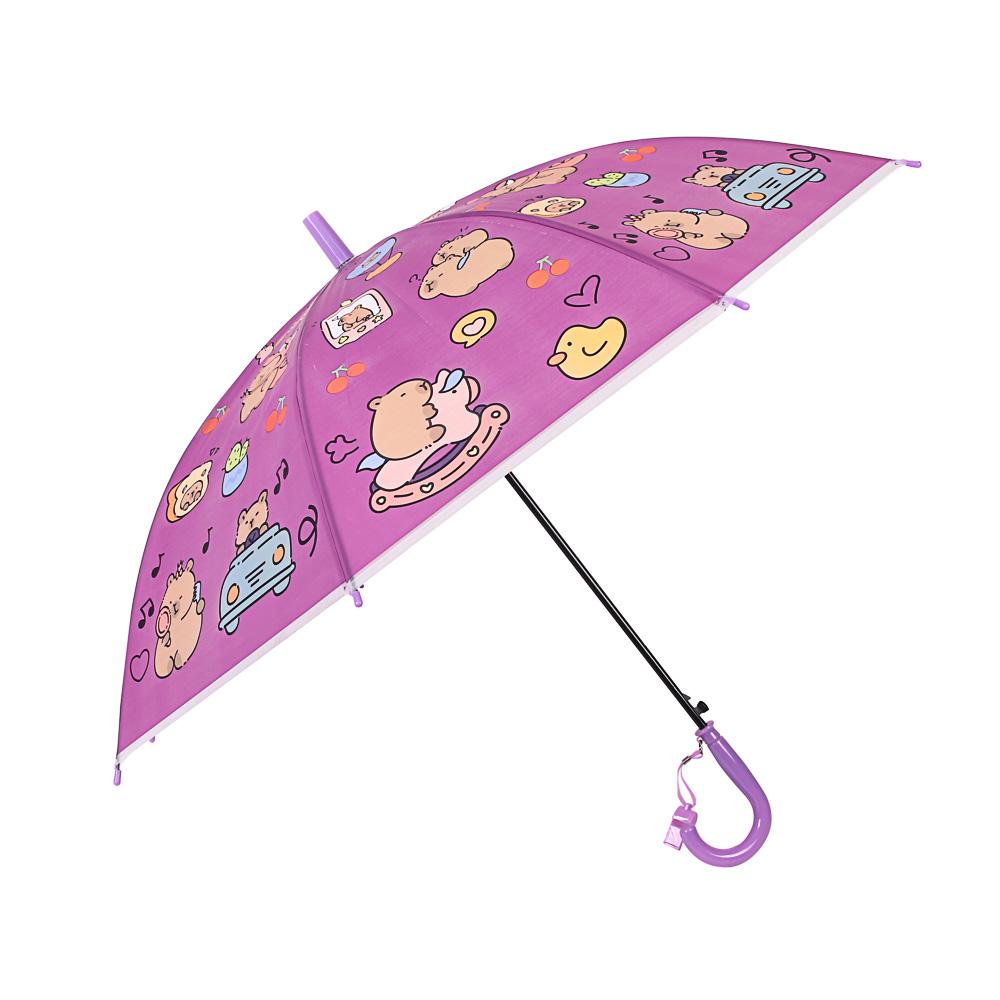 Зонт-трость детский, диаметр 82 см, 8 спиц, металл, пластик, ЭВА, арт.№ 302-409