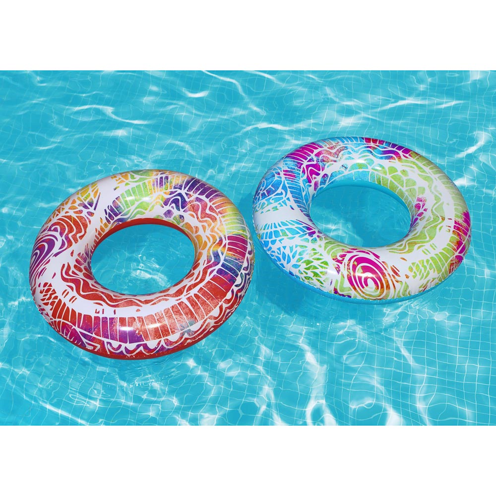 Плавательный круг тм BESTWAY "SUMMER SWIRL", 91см, ПВХ, от 10 лет, 36084, арт.№ 107-175