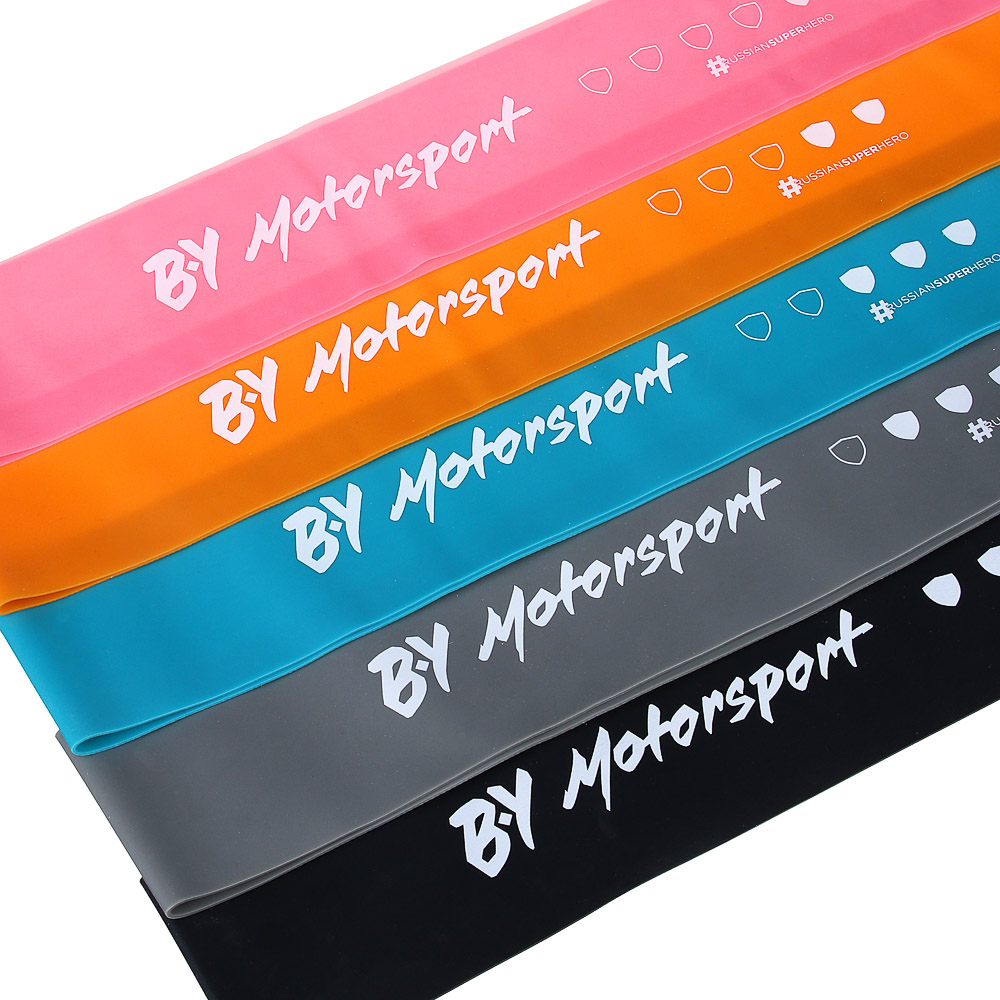 BY Motorsport Набор фитнес резинок 5шт (2,5кг, 4,5кг, 7кг, 9кг, 14кг), 60х5см, латекс, арт.№ 007-014