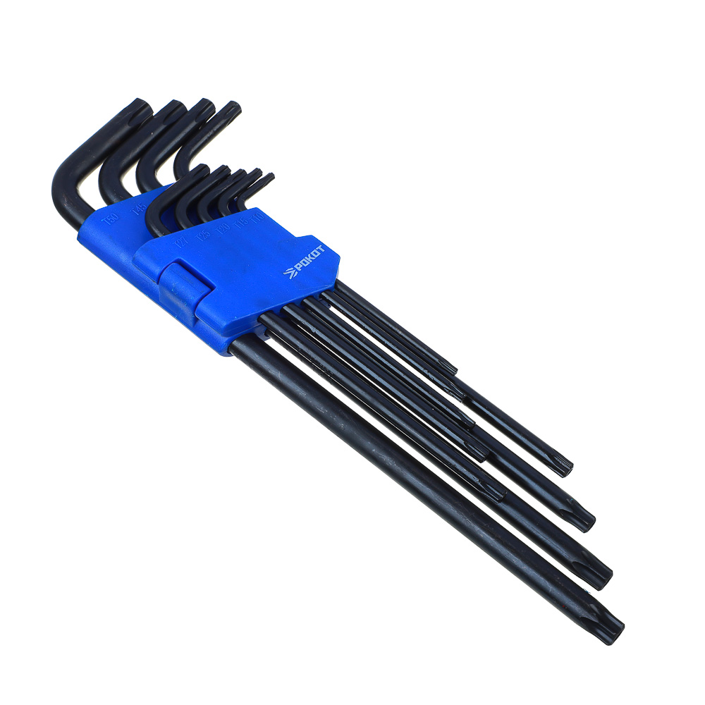 РОКОТ Набор ключей TORX-профиль 9пр. (95х3мм - 220х9мм), арт.№ 633-023