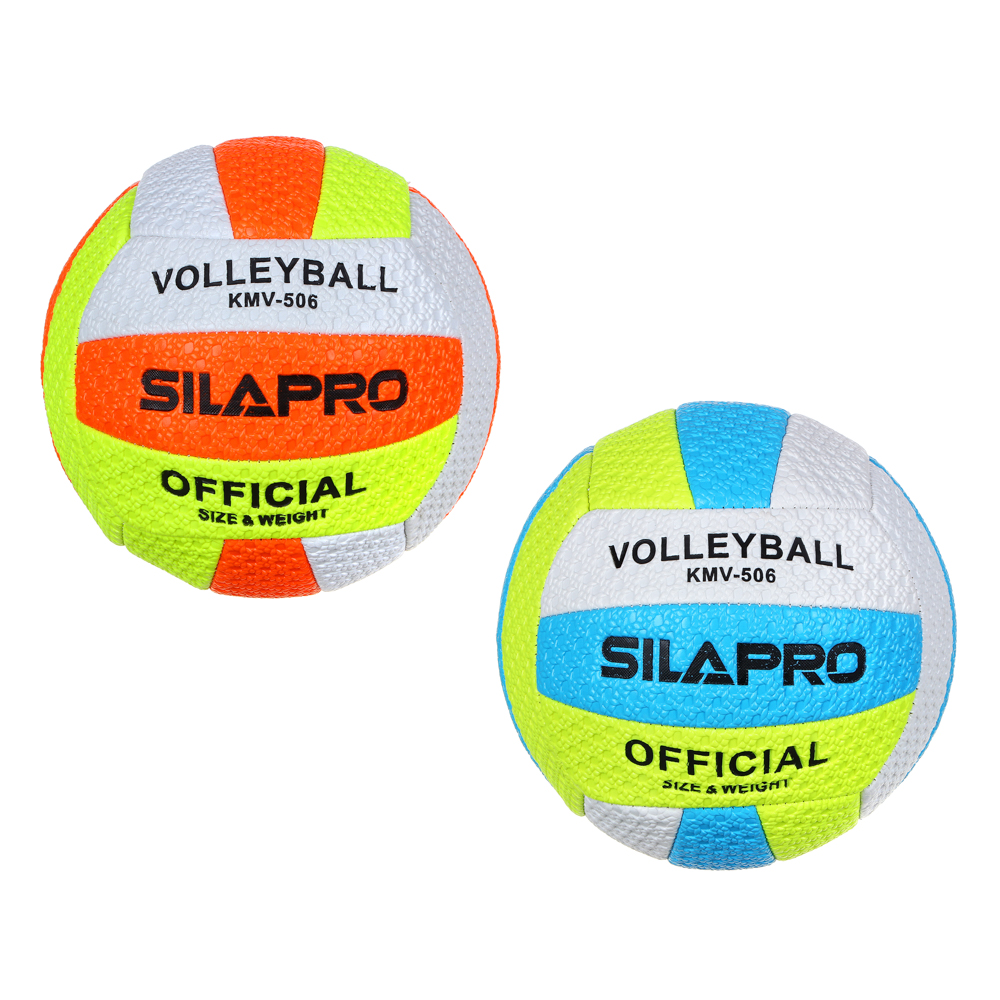 SILAPRO Мяч волейбольный 22см, 5 р-р, 2сл, ПВХ 2.5мм, 290г (+-10%), арт.№ 067-001
